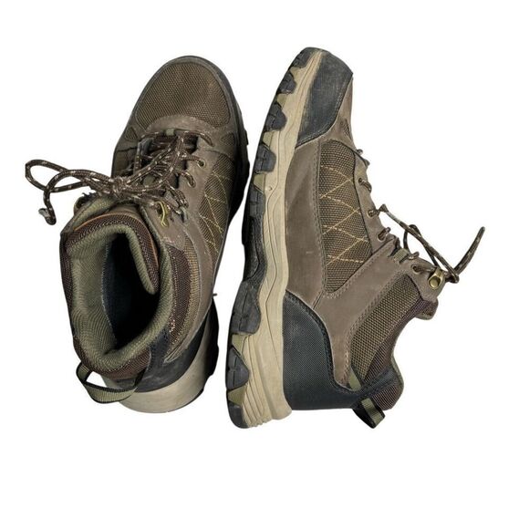 Skechers brown lace up waterproof ankle hiking boots size 9.5 wide width - Picture 7 of 15